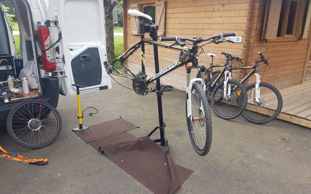 [Entretien VTT] Entretien des vélos du camping les rochers du parc